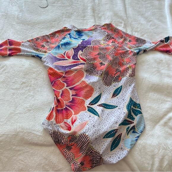 Funny Girl One Piece Rash Guard bathing suit - Picture 6 of 6